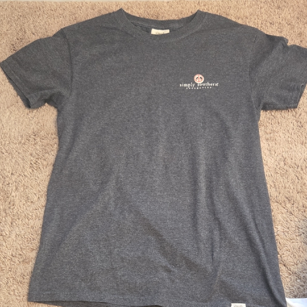 Simply Southern Gray Short Sleeve Tee